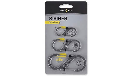 Nite Ize - S-Biner Set #2, #3, #4 - Stalowy - SB234-03-11