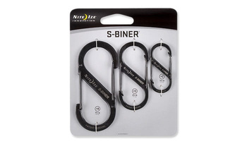 Nite Ize S-Biner Set #2, #3, #4 - Czarny - SB234-03-01