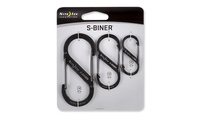 Nite Ize S-Biner Set #2, #3, #4 - Czarny - SB234-03-01