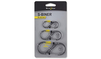 Nite Ize - S-Biner Set #2, #3, #4 - Stalowy - SB234-03-11